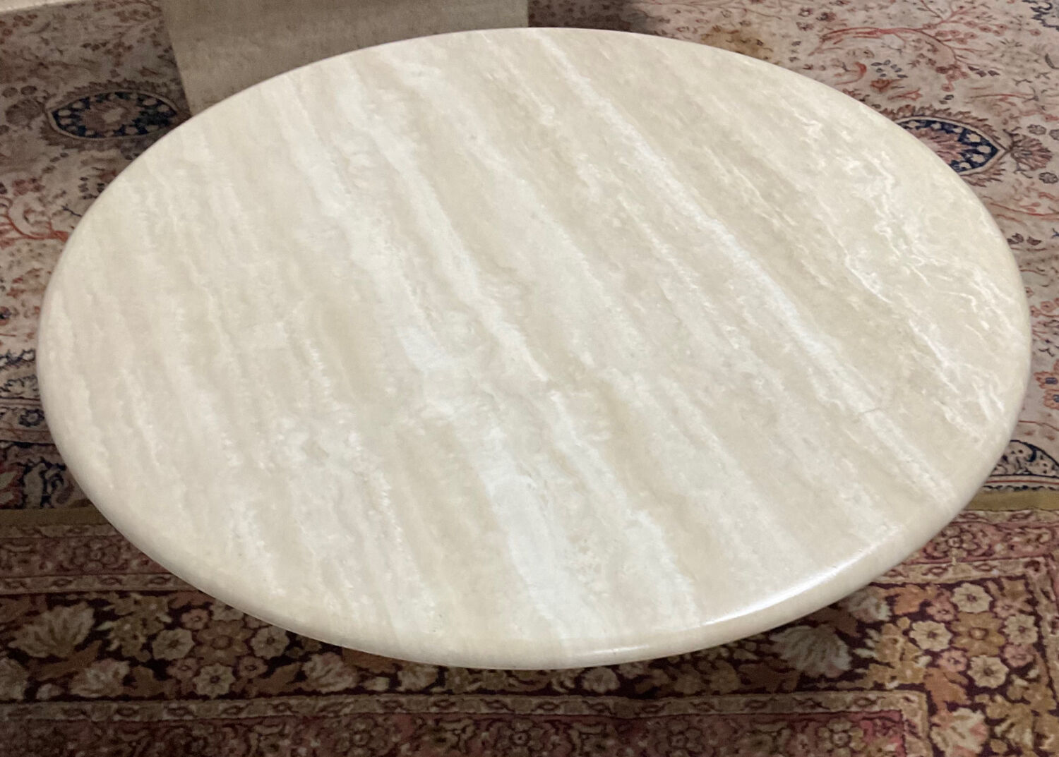 Vintage travertine coffee table from the 70s