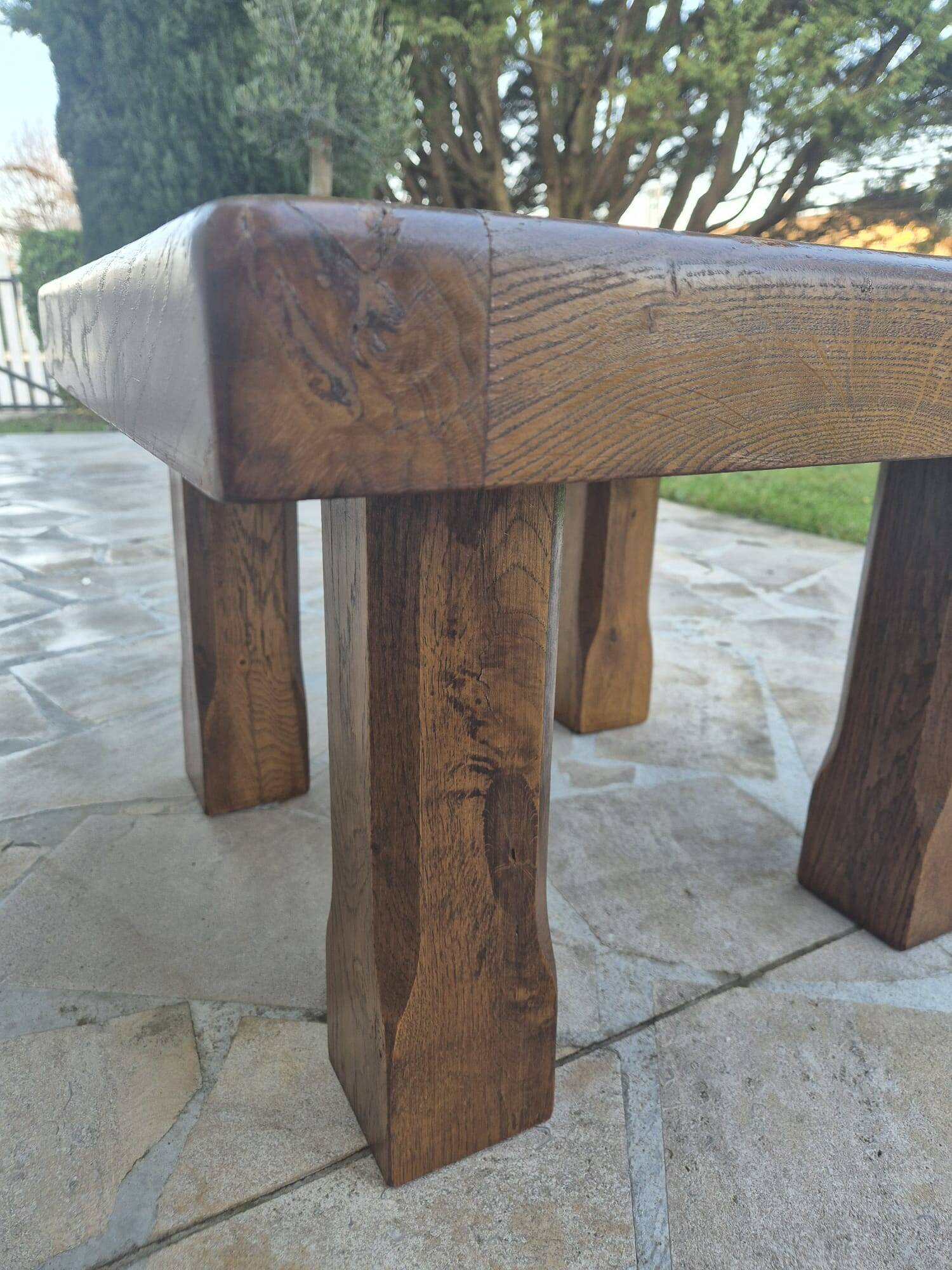 Coffee table signed P. Garnier