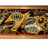 Modernist tapestry, cubist