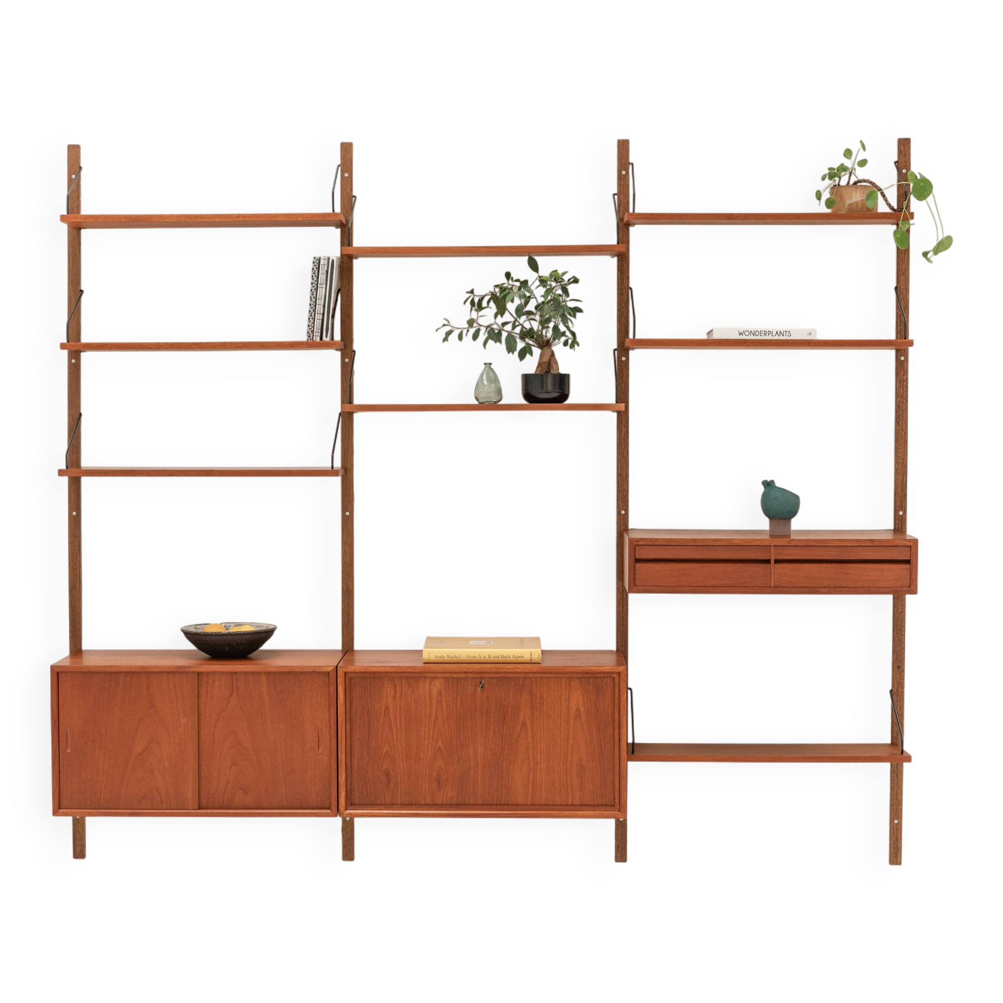 3-column wall unit by Poul Cadovius