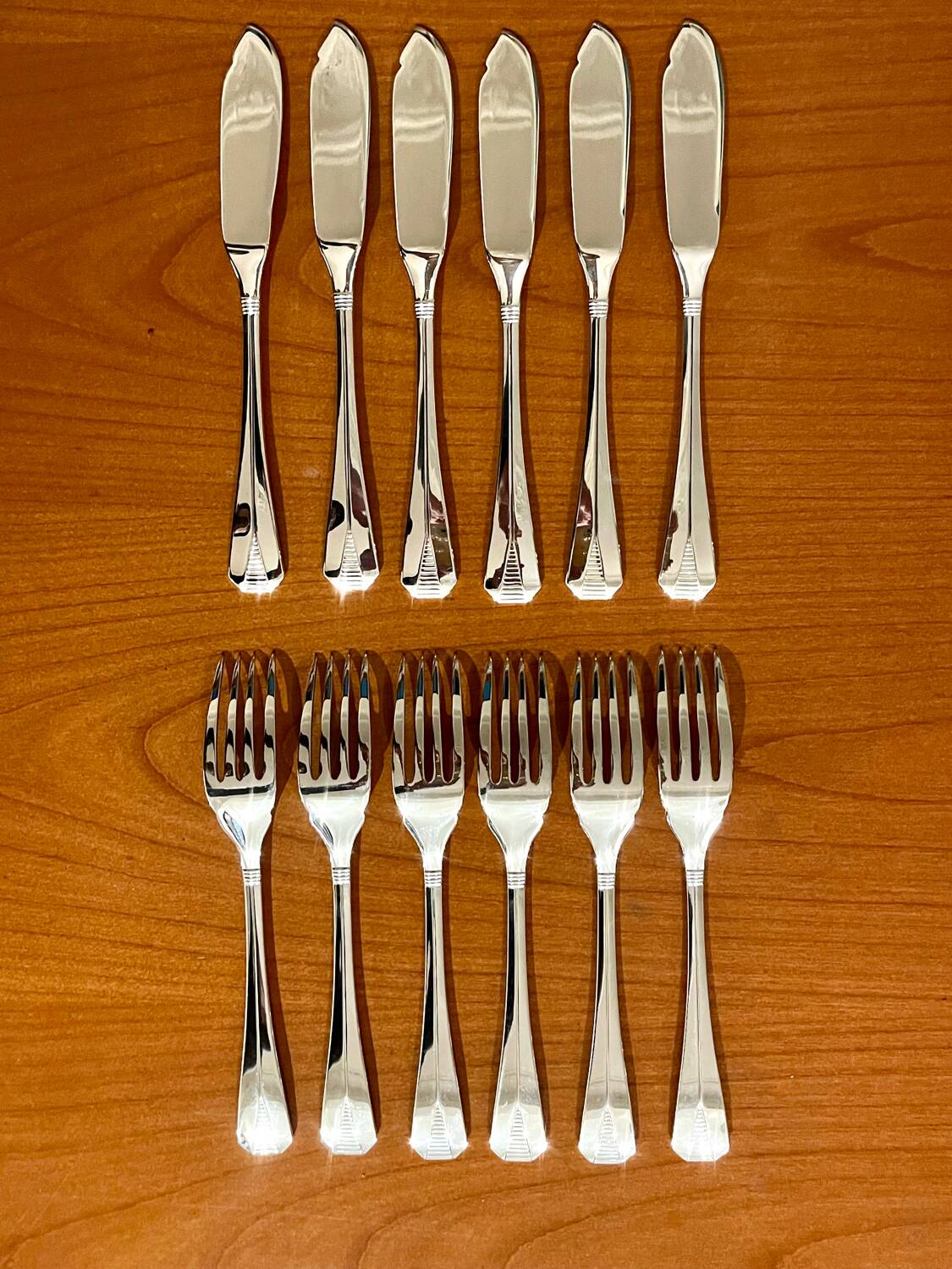 Christofle Atlantide, fish cutlery, 12 pieces, very good condition