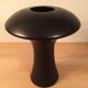 Modernist vase "mushroom" black ceramic
