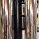 Murano chandelier 1970, Mazzaga chain 55x32x40 chrome and glass