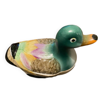 Ceramic duck signed YR