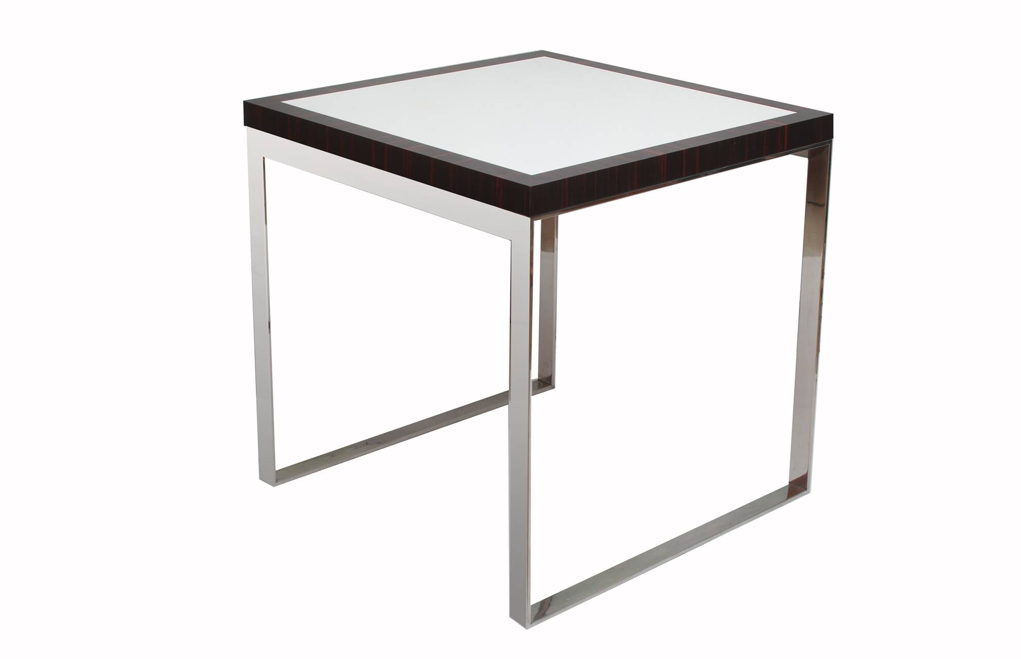 Design Cube Table in Chrom Rosewood 81cm