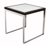 Design Cube Table in Chrom Rosewood 81cm