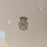 Set of 4 antique flat plates in half-porcelain from Badonviller