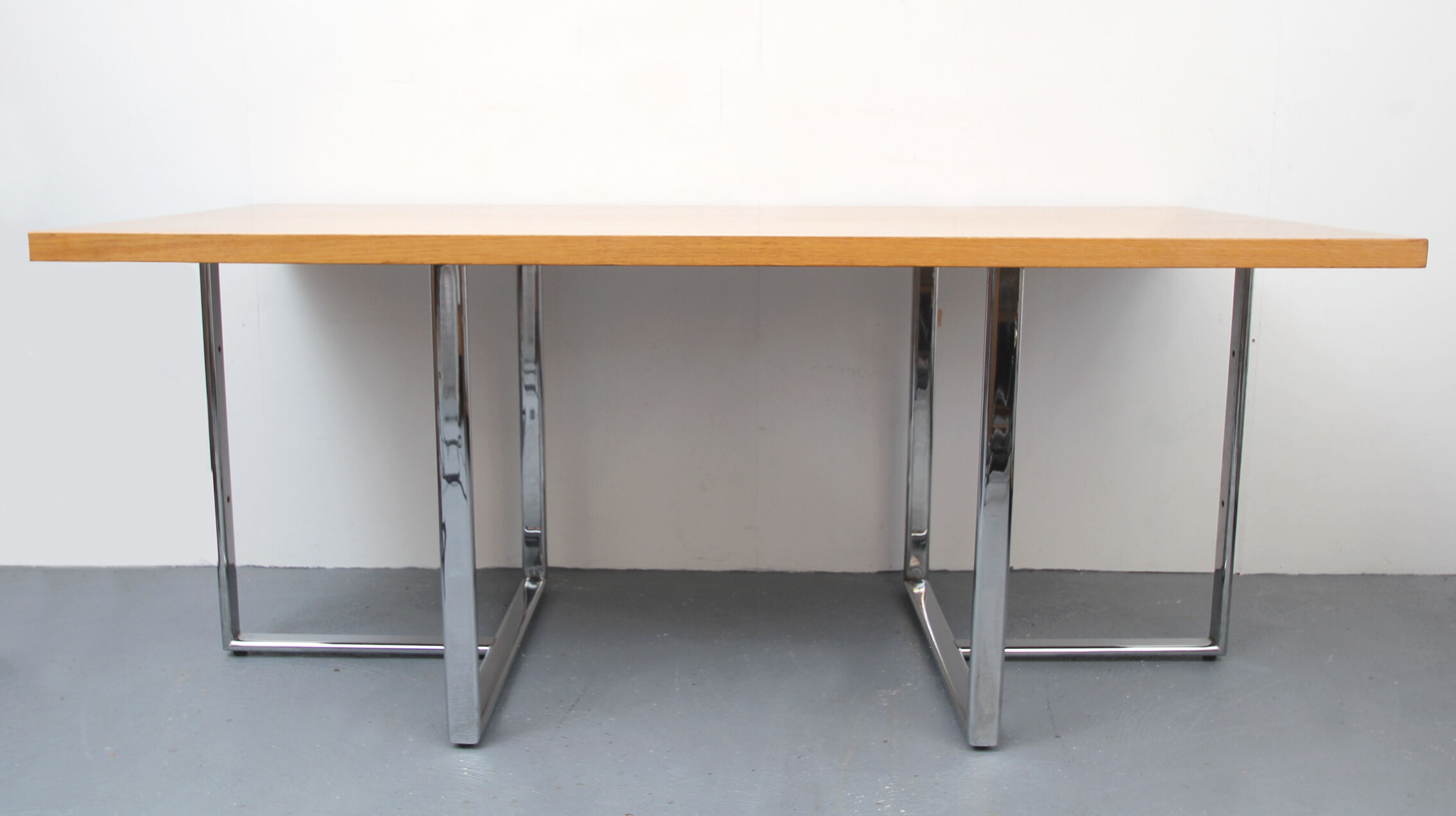 Desk office in light oak - 1970s