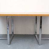 Desk office in light oak - 1970s