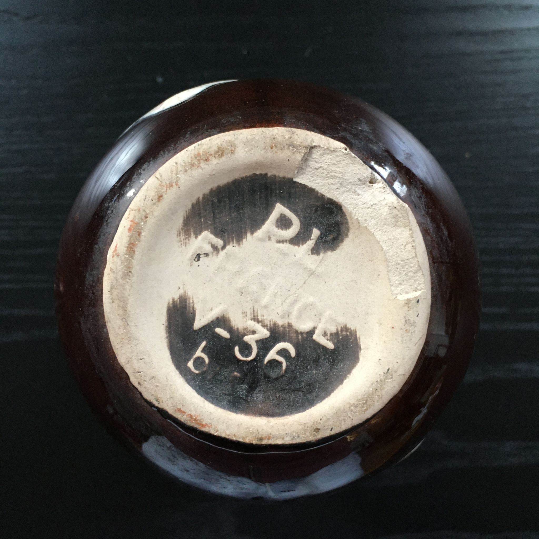 Two-tone art deco vase