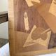 Wood marquetry panel Picasso