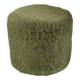 Pelfran pouf in vintage green mustache