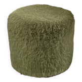 Pelfran pouf in vintage green mustache