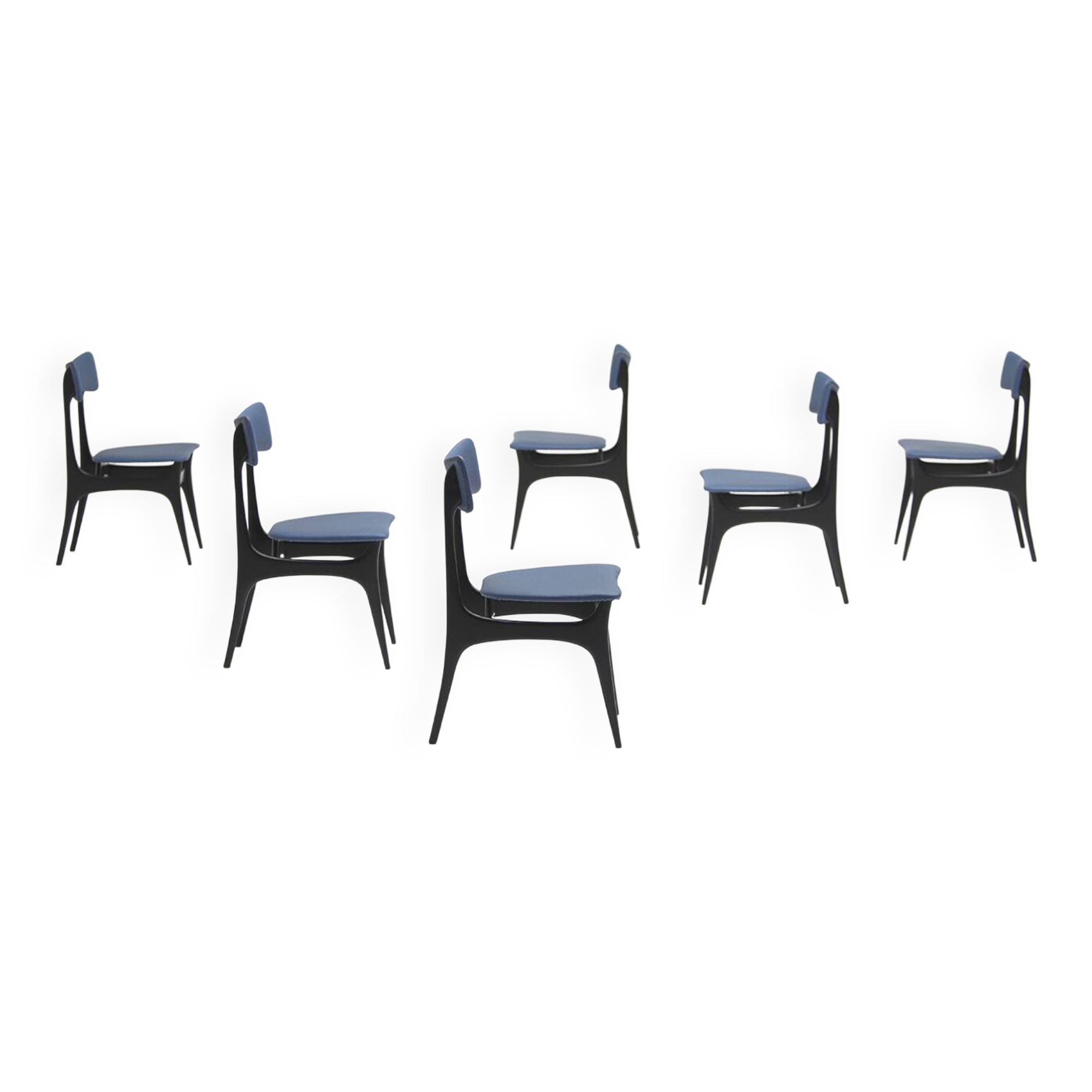 set of six Alfred Hendrickx S3 dining chairs for Belform