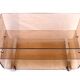 Table basse roulante design en plexiglas