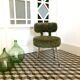 Chaise moumoute Pelfran verte