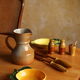 Vintage ceramic cup in fruit shape "orange"