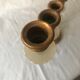 Mid-century 7-branch alabaster and brass candlestick