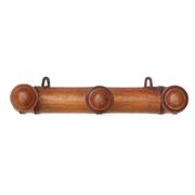 Turned wooden coat rack, 30s