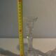 Pair of candlesticks semin worked crystal glass