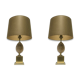 Pair of ostrich egg table lamps, 1960