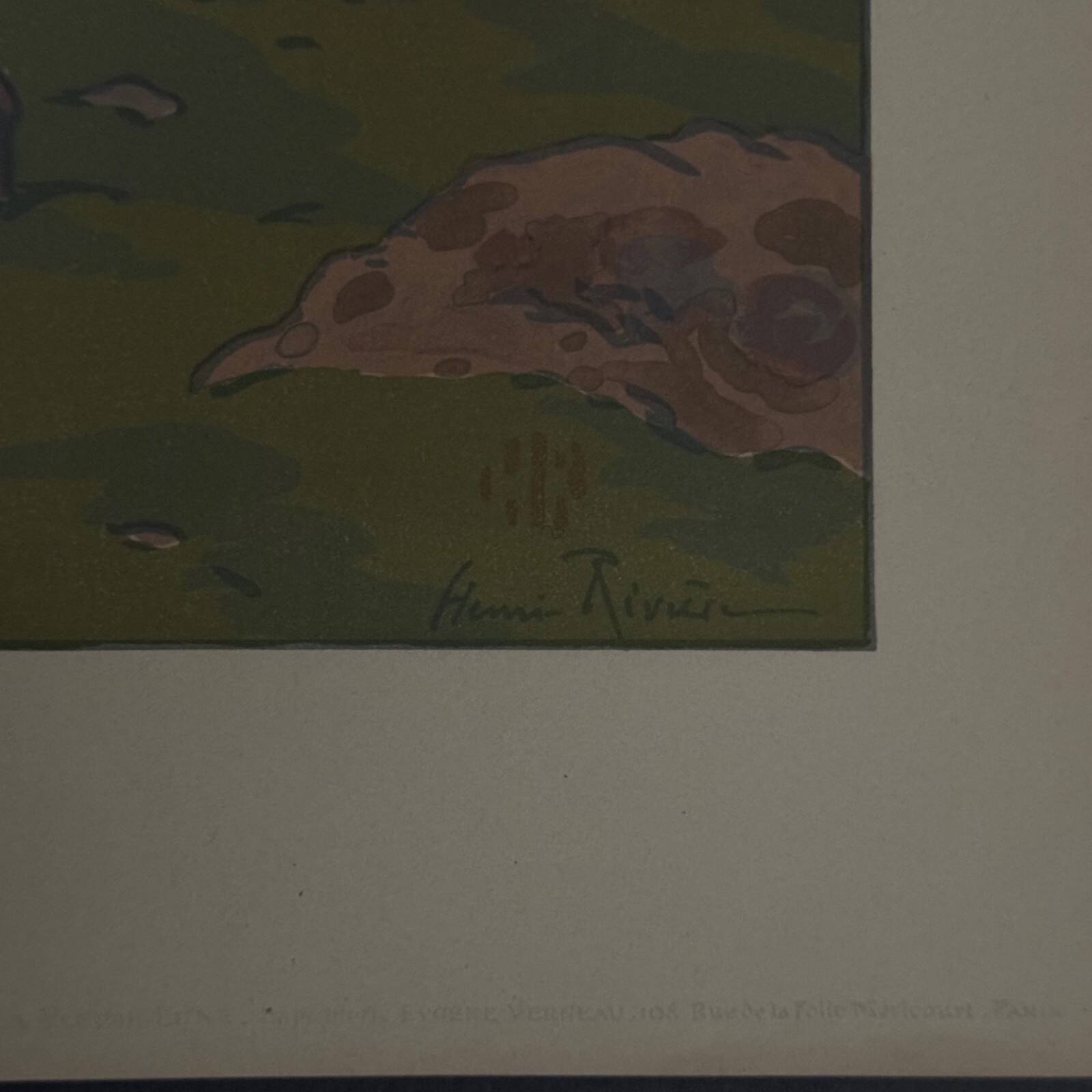Lithograph by Henri The Fairy of the Hours - The Full Moon