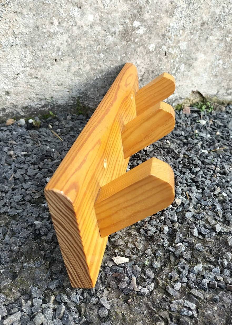 Patère vintage en bois