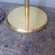 Reading floor lamp in golden brass vintage design 1970