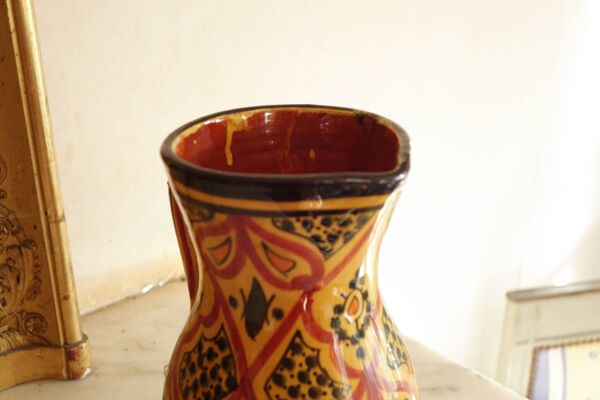 Carafe marocaine Safi – Pichet en céramique traditionnel vintage