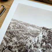 Rocamadour, Lot, planche photo imprimée en 1942. Par Pierre Dubure.