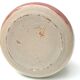 Set of 3 vases and ceramic box in mauve pink tones, 70s