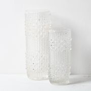 Set of 2 Glass Vases CandleWax by František Pečený / Czech Republic / 1972