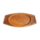 Teak tray hand-carved
