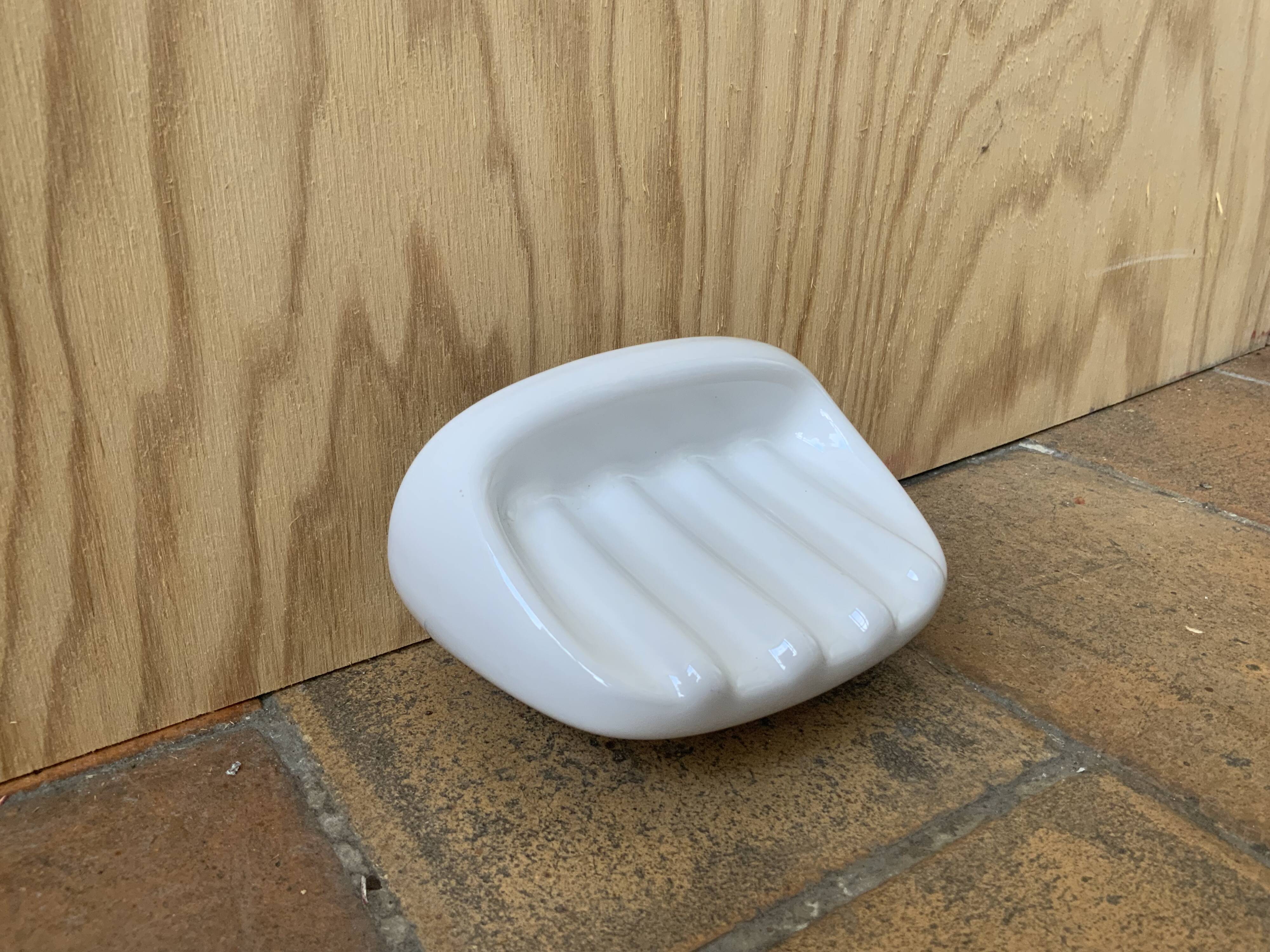 Porcelain soap holder
