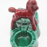 Salt and pepper horse in dabbling