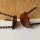 Duo of cowherd stools