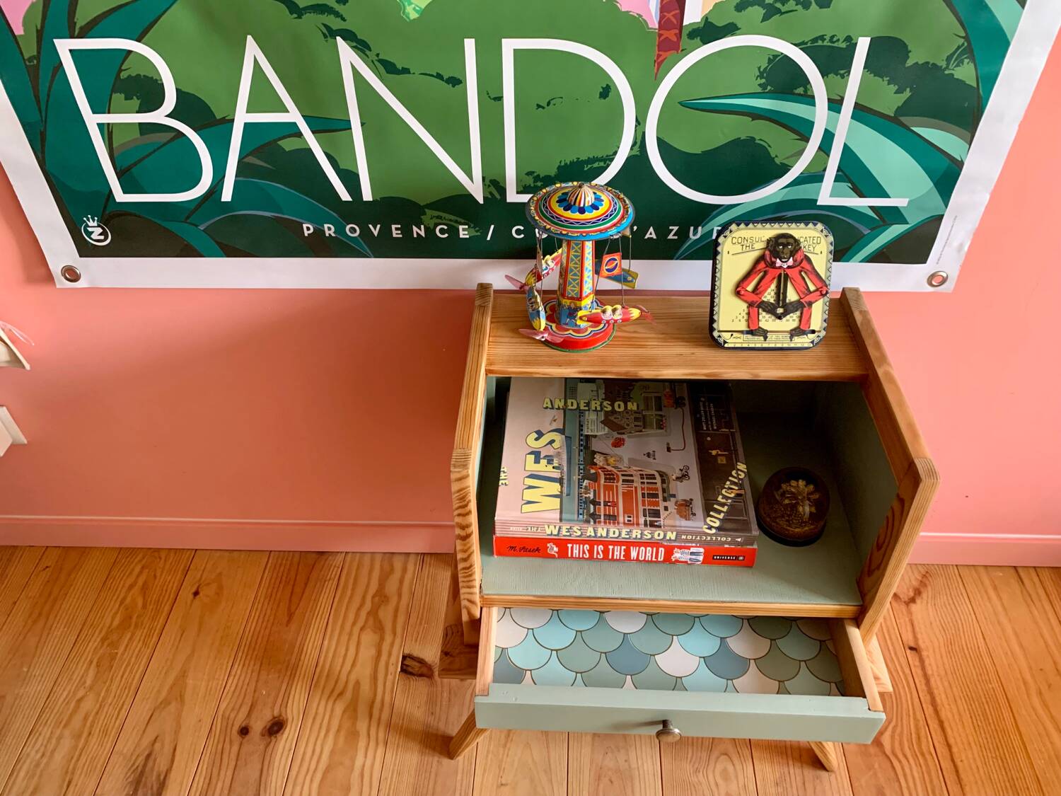 Vintage bedside table