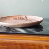 5 assiettes vintage en grès