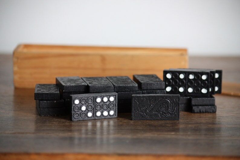 Wooden domino game