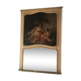 Fireplace trumeau with painted canvas 116x176cm