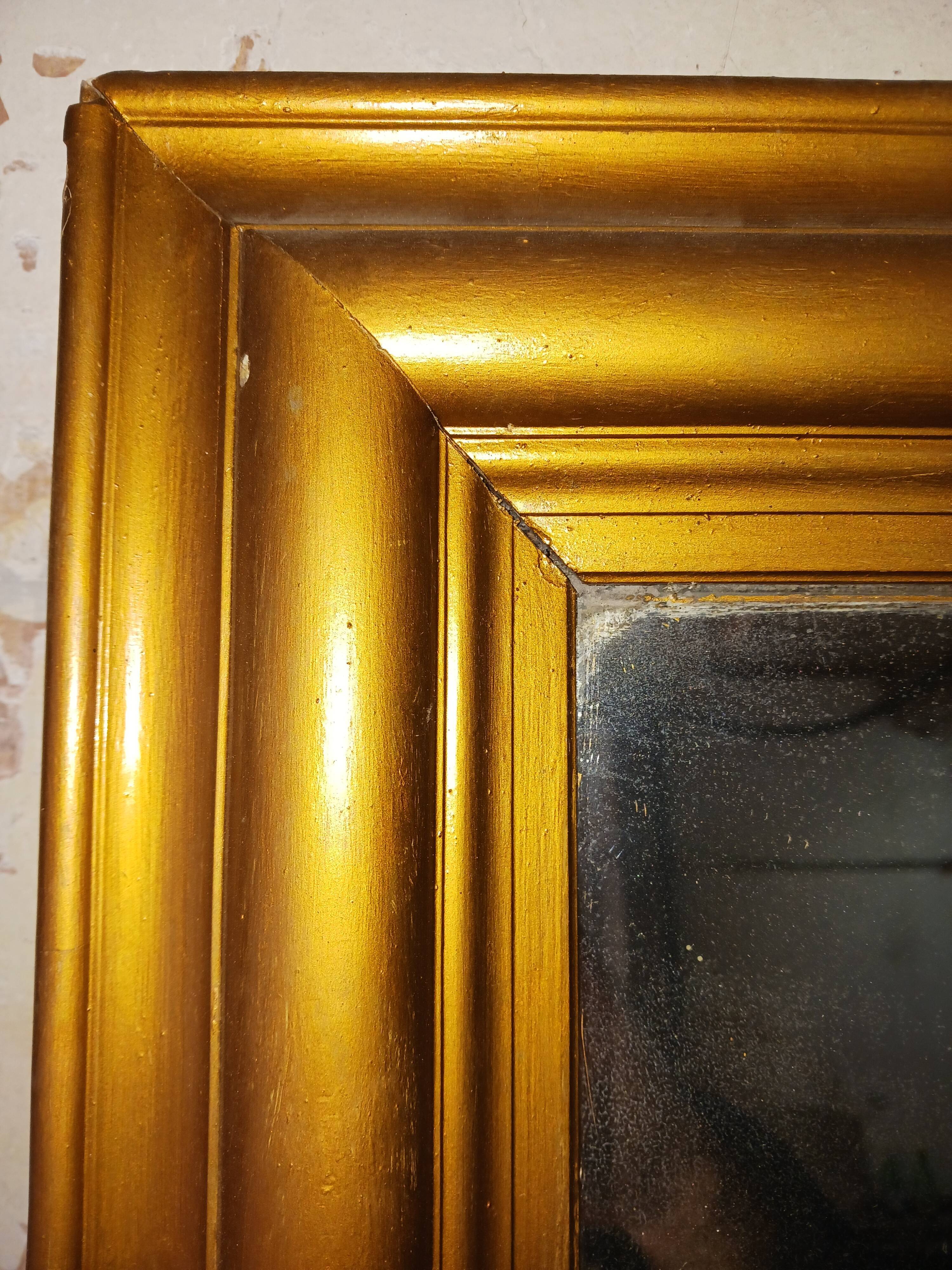 Very large rectangular coffee mirror, bistro XIX eme. 1.96 m/1.50