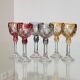 Amaris Nachtmann 6 Small Iridescent Colored Crystal Shot Glasses