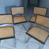Suite of 4 chairs Cesca B32 by Marcel Breuer years 1992