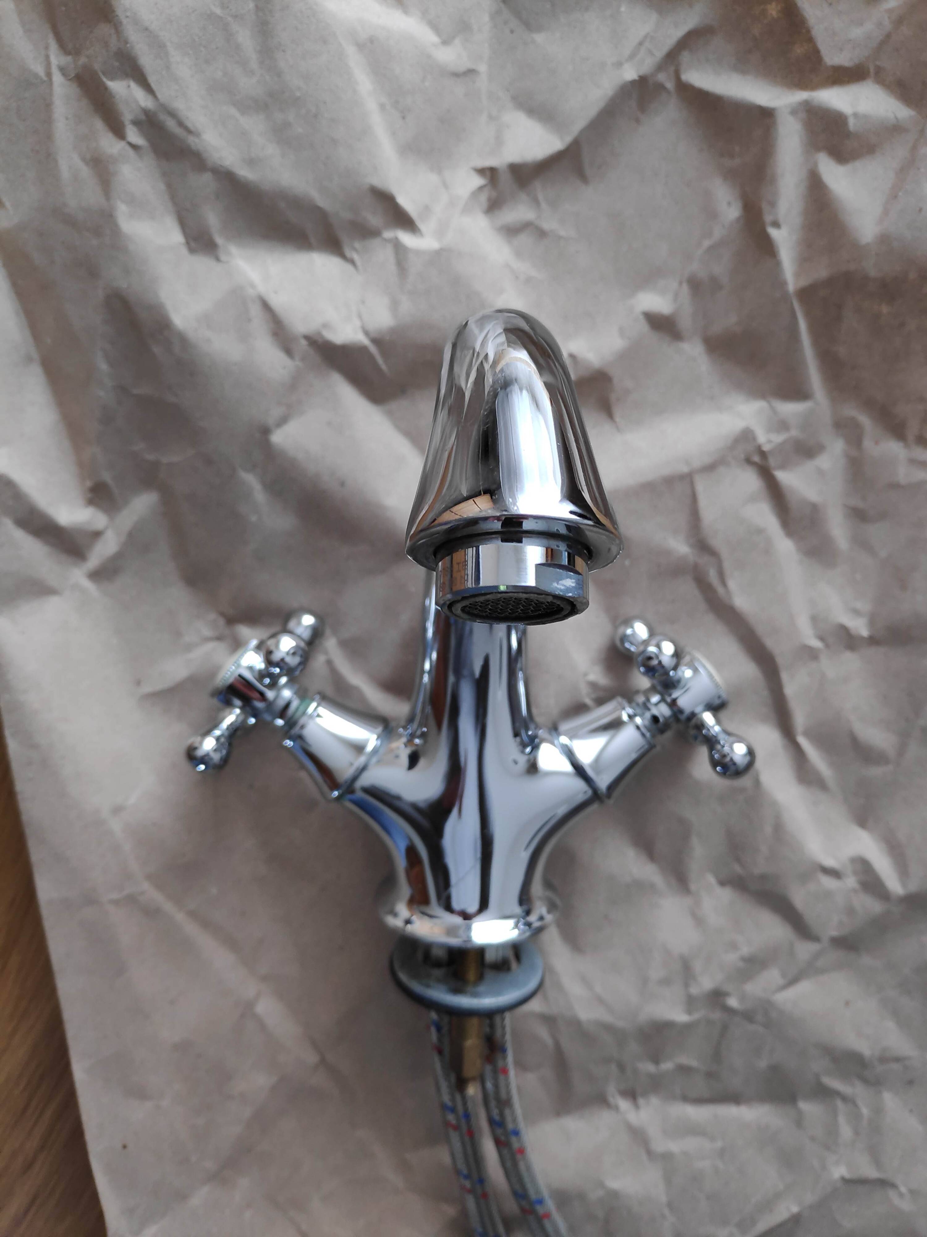 Old mixer tap + flexible hoses