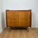 Meuble à chaussure vintage en bois, 1960