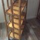 Lot 2 vintage bamboo shelves