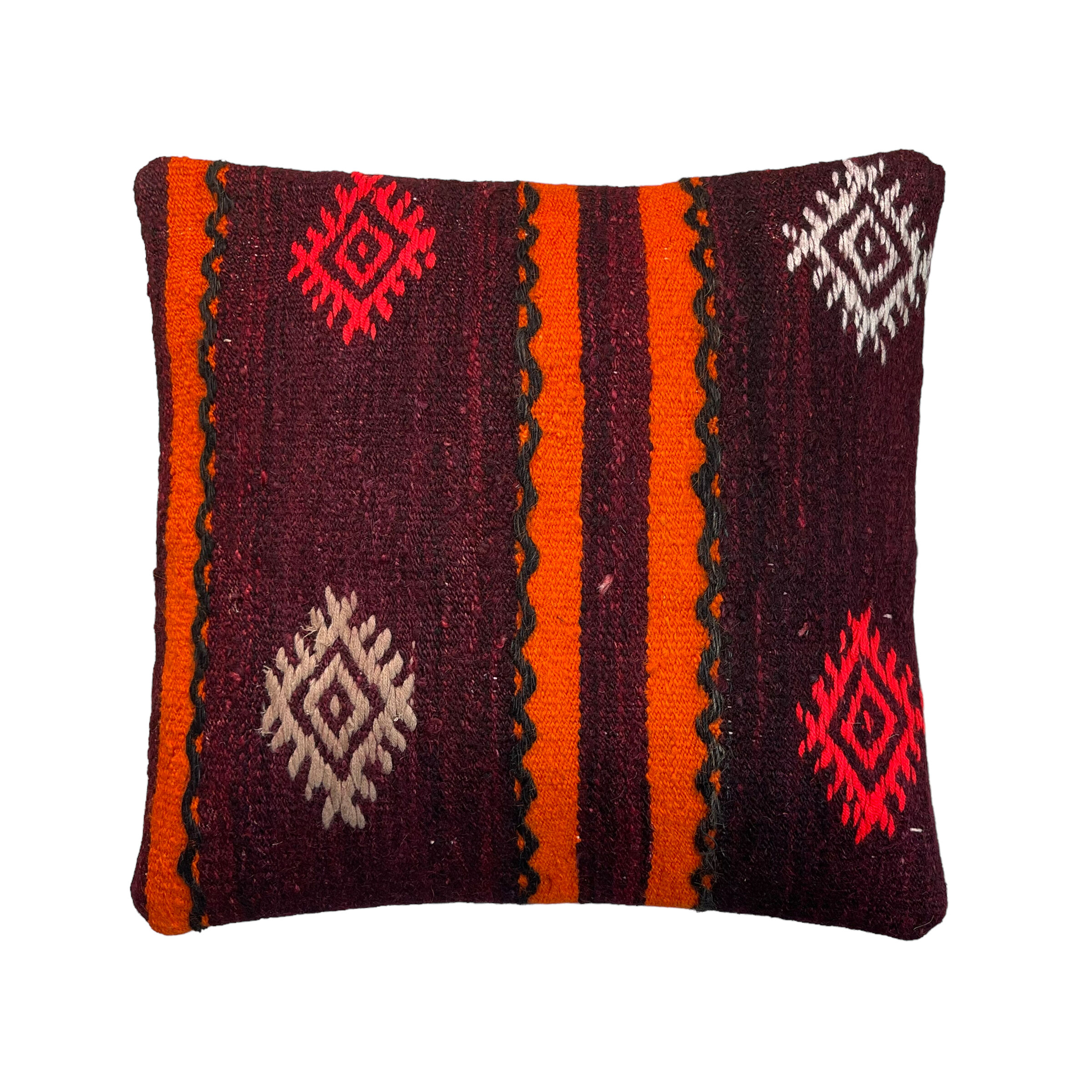 Vintage turkish kilim cushion cover 40x40cm