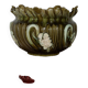 Cache-pot en faïence barbotine, art nouveau – 1920