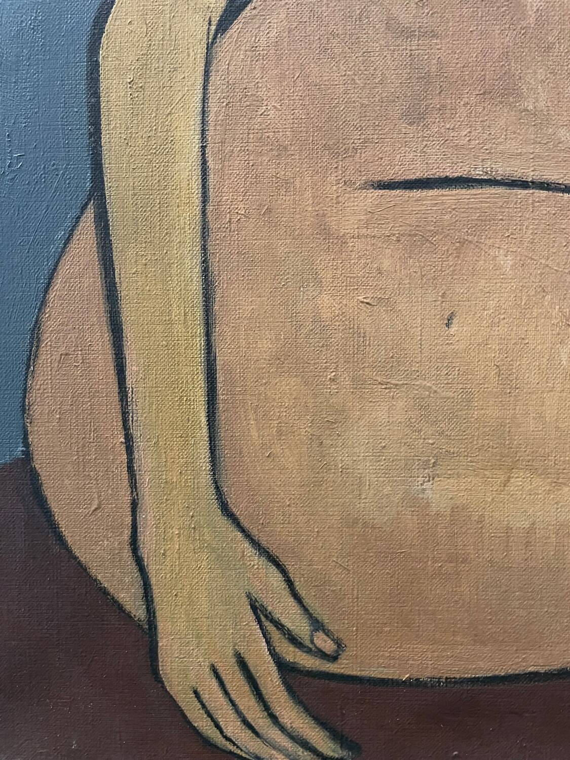 Female nude painting