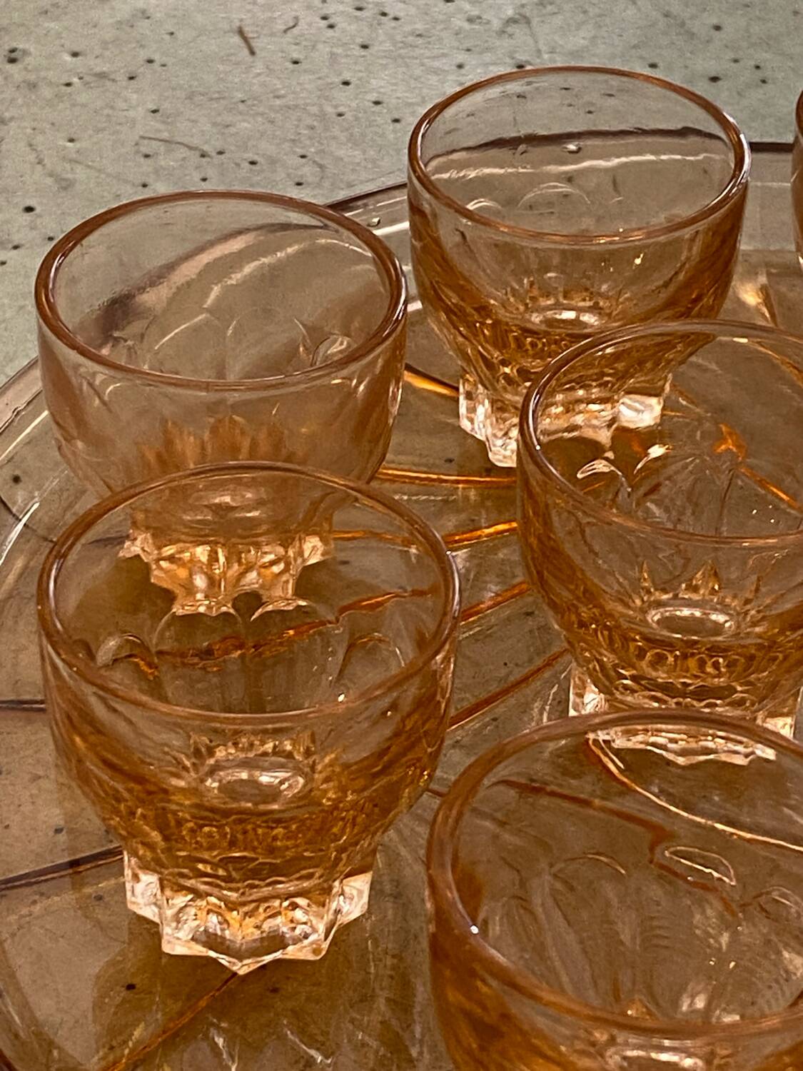 Art Deco liqueur service